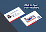design professional business card and editable letterhead
